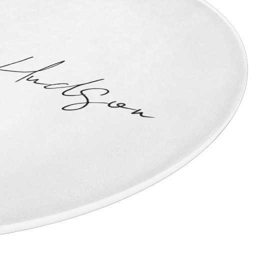 Beruflich-weiß-Schlicht-kreativ-Chic-Kalligrafie Schneidebrett (Ecke)