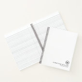 Beruflich-White-Black-Monogramm Notizblock (Innenseite)