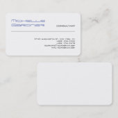 Beruflich White Trendy Schlicht Creative Modern Visitenkarte (Vorne/Hinten)