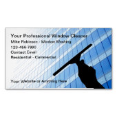 Beruflich Window Cleaner Office Magnetische Visitenkarte (Vorderseite)