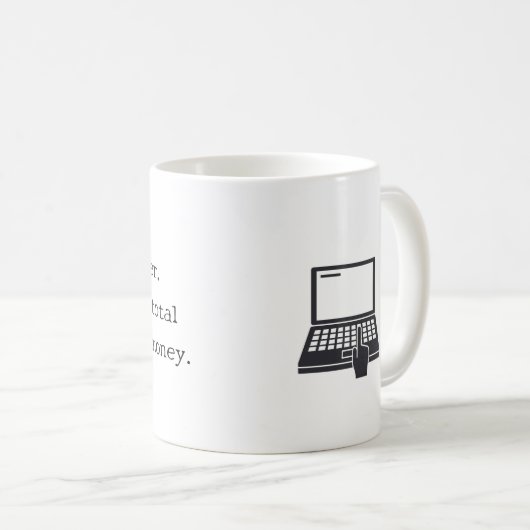 Beruflich Writer-Tasse Kaffeetasse (VorderseiteRechts)