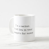 Beruflich Writer-Tasse Kaffeetasse (Vorderseite Links)