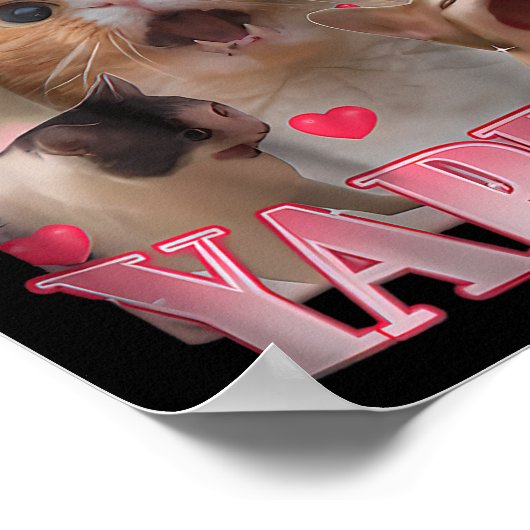 Beruflich Yapper Cat Funny Meme Poster (Ecke)