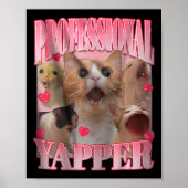 Beruflich Yapper Cat Funny Meme Poster (Vorne)