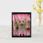 Beruflich Yapper Cat Funny Odly spezifische Aufgab Karte (Gelbe Blume)