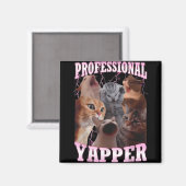 Beruflich Yapper Cat Meme Funny Odly spezifisch Magnet (Vorderseite/Rückseite)