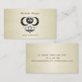 Beruflich Yoga Lotus Moon Visitenkarte (Vorne/Hinten)