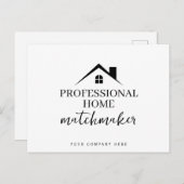 Beruflich Zuhause Matchmaker Realty Postkarte (Vorne/Hinten)