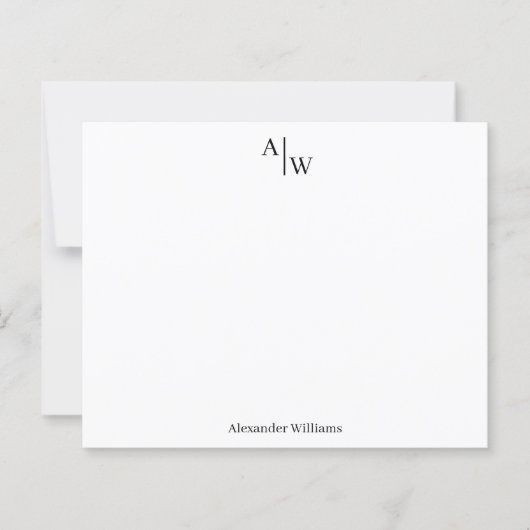 Berufliche 2 Monogramm Basiskarte (Vorderseite)