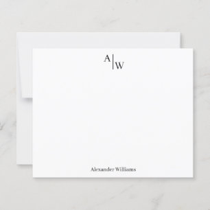 Berufliche 2 Monogramm Basiskarte