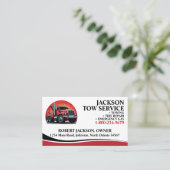 Berufliche Abschleppdienstkarte Visitenkarte (Stehend Vorderseite)