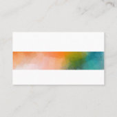 Berufliche Abstrakte Kunst Kreative Moderne Schlic Visitenkarte (Rückseite)
