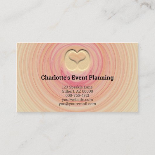 Berufliche Abstrakte Sand Spiralvorlage Visitenkarte (Rückseite)