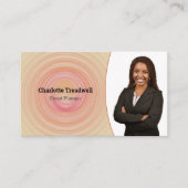 Berufliche Abstrakte Sand Spiralvorlage Visitenkarte (Vorderseite)