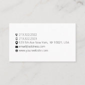 Berufliche administrative Führungskraft der Untern Visitenkarte (Rückseite)