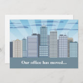 Berufliche Adressenänderung Modernes Office-Moving Ankündigung (Vorne/Hinten)