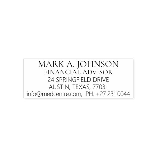 BERUFLICHE ALLGEMEINE ANGABEN PERMASTEMPEL (Design)