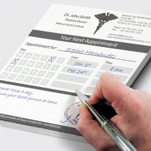Berufliche Anstellung von Black Caduceus Notizblock