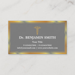 Berufliche Anstellungskarte für medizinische Verso Terminkarte