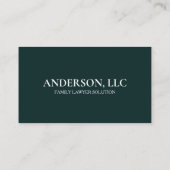 Berufliche Anwältin für Rechtswissenschaften Visitenkarte (Rückseite)