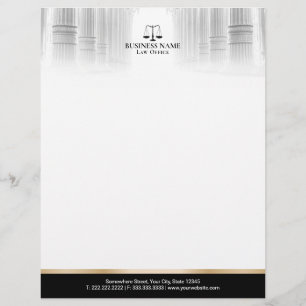 Berufliche Anwaltskanzlei Briefbogen