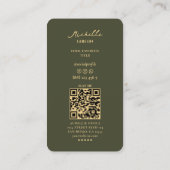 Berufliche Anwaltskanzlei Green Lux Visitenkarte (Rückseite)