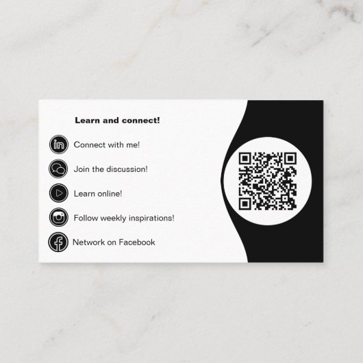 Berufliche Anwaltskarte Schwarz/Weiß Treuekarte (Rückseite)