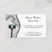 Berufliche Anwaltskarte Schwarz/Weiß Treuekarte (Vorderseite)