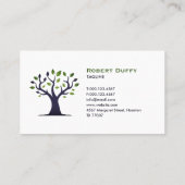 Berufliche arabische Landschaft und Baumpflege Visitenkarte (Rückseite)