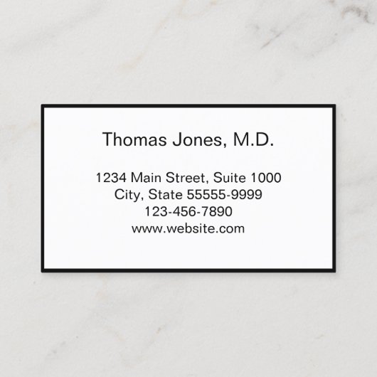 Berufliche Ärztekammer - Ihr nächstes Terminkarte (Rückseite)