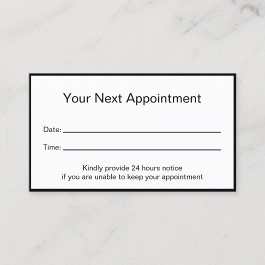 Berufliche Ärztekammer - Ihr nächstes Terminkarte (Vorderseite)