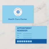 Berufliche ärztliche Ernennung von White & Blue Visitenkarte (Vorne/Hinten)