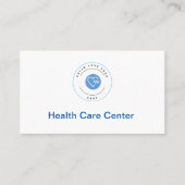 Berufliche ärztliche Ernennung von White & Blue Visitenkarte (Vorderseite)