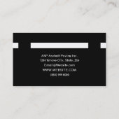 Berufliche Asphalt-Paarungsfirma-Visitenkarte Visitenkarte (Rückseite)