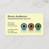 Berufliche Augapiere Optometrie Visitenkarten Visitenkarte (Vorderseite)