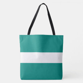 Berufliche, ausgefeilte, weiße, Aquamarine Streife Tasche