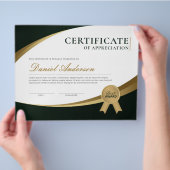 Berufliche Auszeichnung Flyer (Hand)