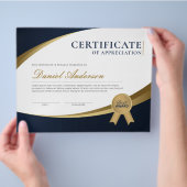 Berufliche Auszeichnung Flyer (Hand)