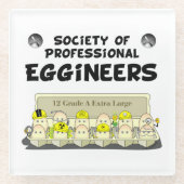 Berufliche Auszubildende Glasuntersetzer (Vorderseite)