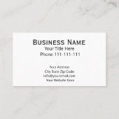 Berufliche Automationsmaschine Visitenkarte (Rückseite)