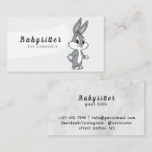 Berufliche Babysitter-Services: Zuverlässige Betre Visitenkarte (Vorne/Hinten)