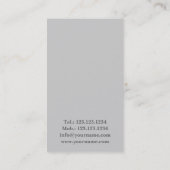 Berufliche Ballett-Tänzer-Studio-Theater-Karte Visitenkarte (Rückseite)