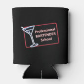 Berufliche Barkeeper-Schullogo Dosenkühler (Rückseite)