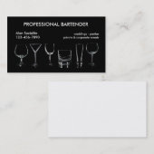 Berufliche Barkeeper-Visitenkarte Visitenkarte (Vorne/Hinten)