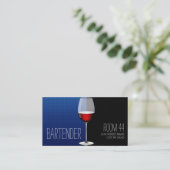 Berufliche Barkeeper-Visitenkarte Visitenkarte (Stehend Vorderseite)