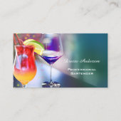 Berufliche Barkeeper-Visitenkarte Visitenkarte (Vorderseite)