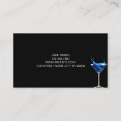 Berufliche Barkeeper-Visitenkarte Visitenkarte (Rückseite)