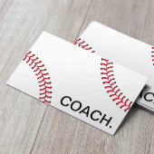 Berufliche Baseball Coach Sport Instruktion Visitenkarte