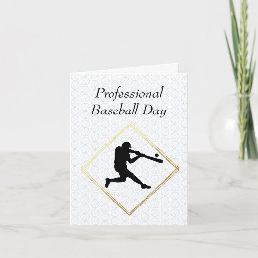 Berufliche Baseball-Tageskarte Karte (Vorderseite)
