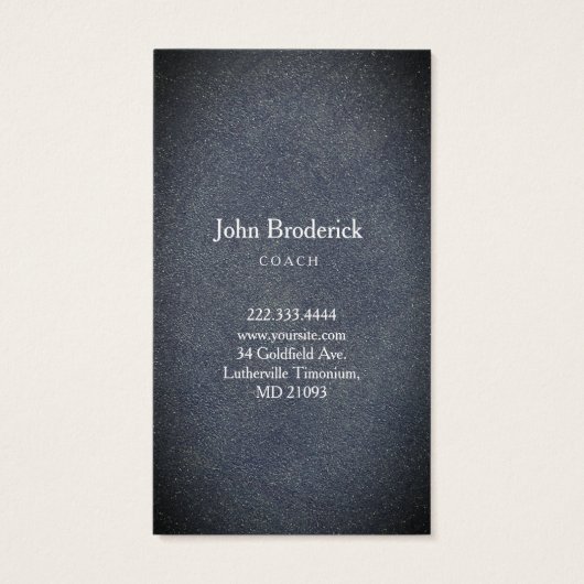 Berufliche Basketball-Trainer-Schulkarte (Rückseite)